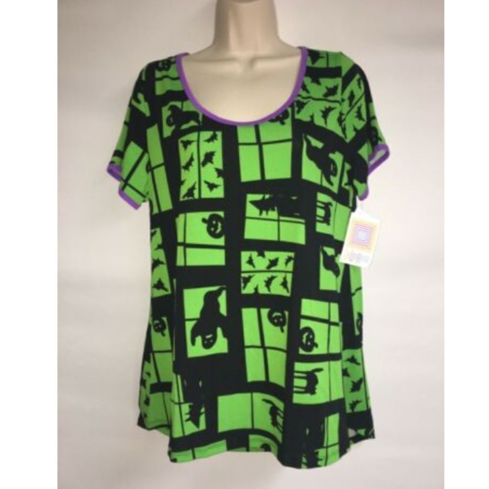 LuLaRoe Classic T Medium Halloween Ghost Witch Bat
